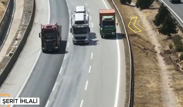 Gaziantep'te otoyolda kurallara uymayanlara ceza yağdı
