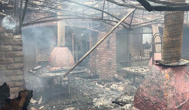 Gaziantep’te restoran yangınında büyük hasar oluştu