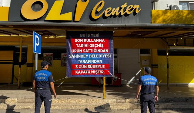 Gaziantep’te market denetimlerinde tarihi geçmiş ürün çıktı