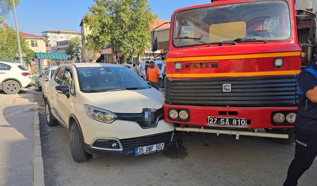 Gaziantep’te park edilen tanker kontrolden çıktı