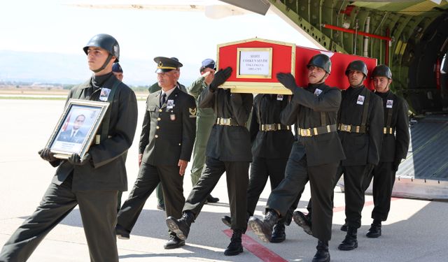 Şehit Uzman Çavuş Coşkun Sevim'in naaşı Elazığ'a getirildi