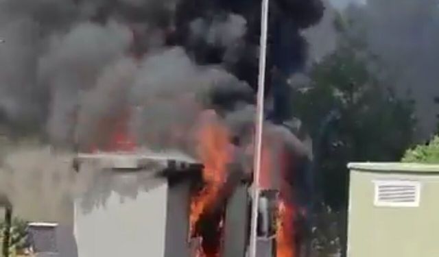 GAÜN’de Trafo yangını sonrası 6 birim elektriksiz kaldı