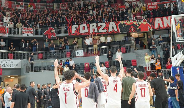 Gaziantep Basketbol’dan şampiyonluk yolunda kritik galibiyet