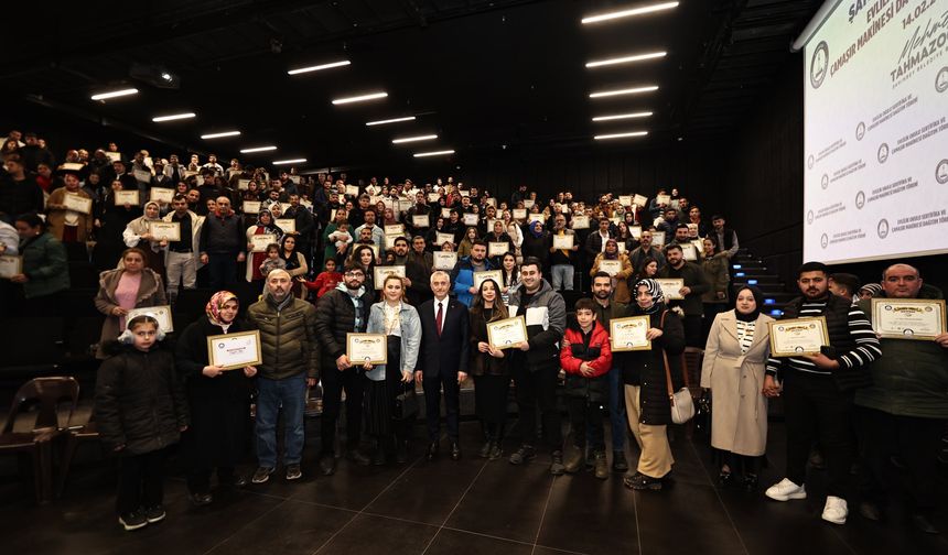 Başkan Tahmazoğlu 548 çifte sertifikalarını verdi