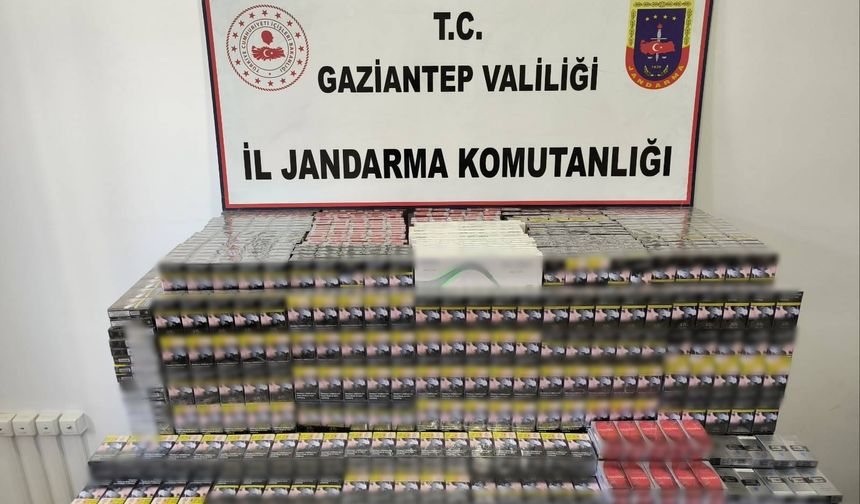 Gaziantep’te kaçak sigara ve tütün ele geçirildi