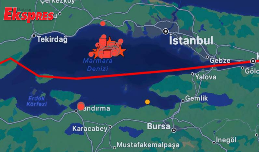 İstanbul'da 6.2 büyüklüğünde deprem oldu