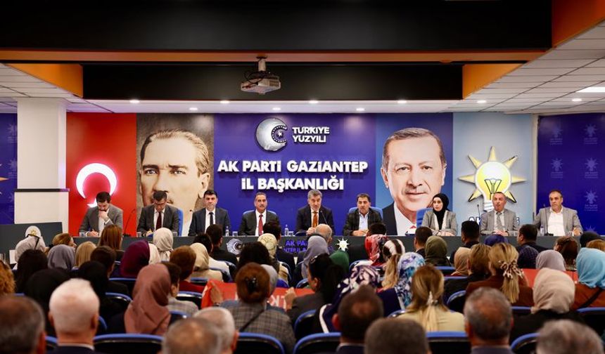 Cantimur’dan Gaziantep’te Teşkilat ve Koordinasyon değerlendirmesi