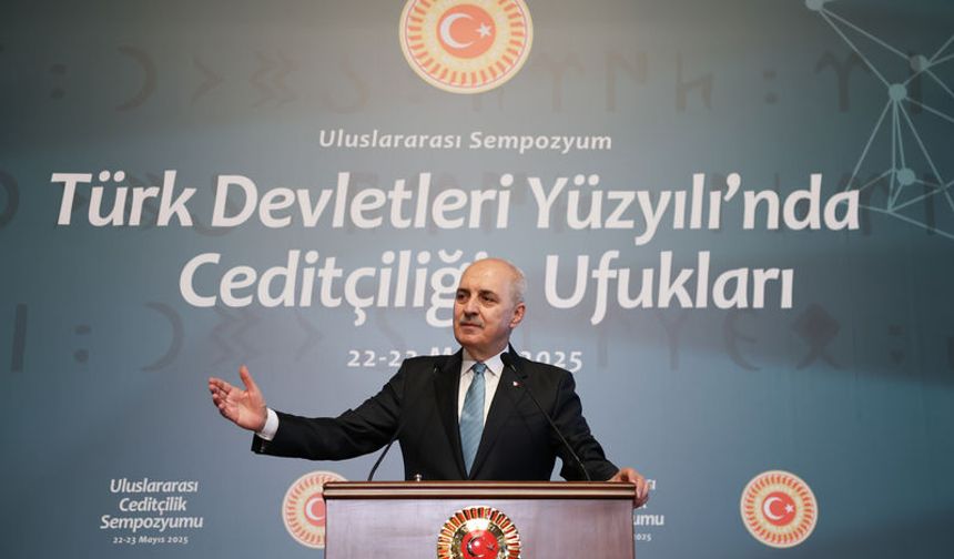 TBMM Başkanı Kurtulmuş, "Uluslararası Ceditçilik Sempozyumu"nda konuştu