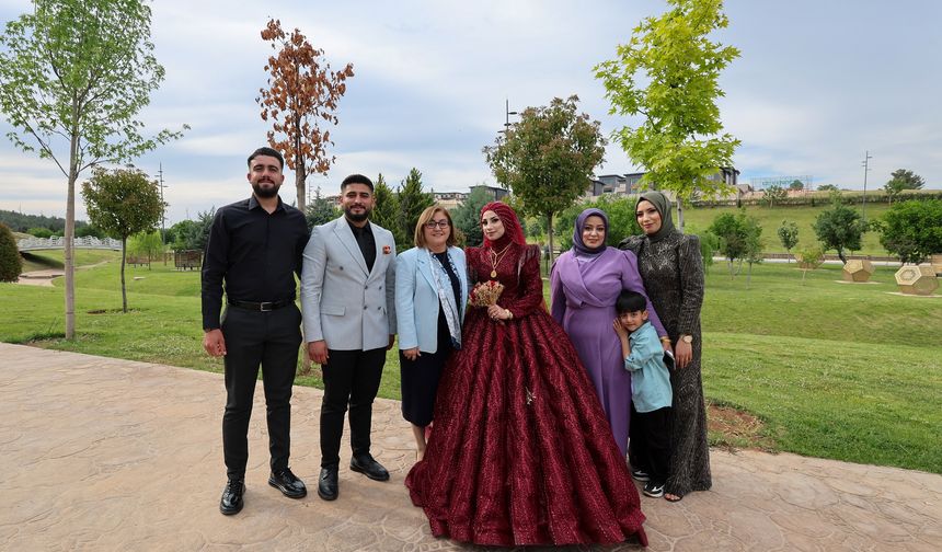 Gaziantep’te yeni evlilere unutulmaz bir hatıra