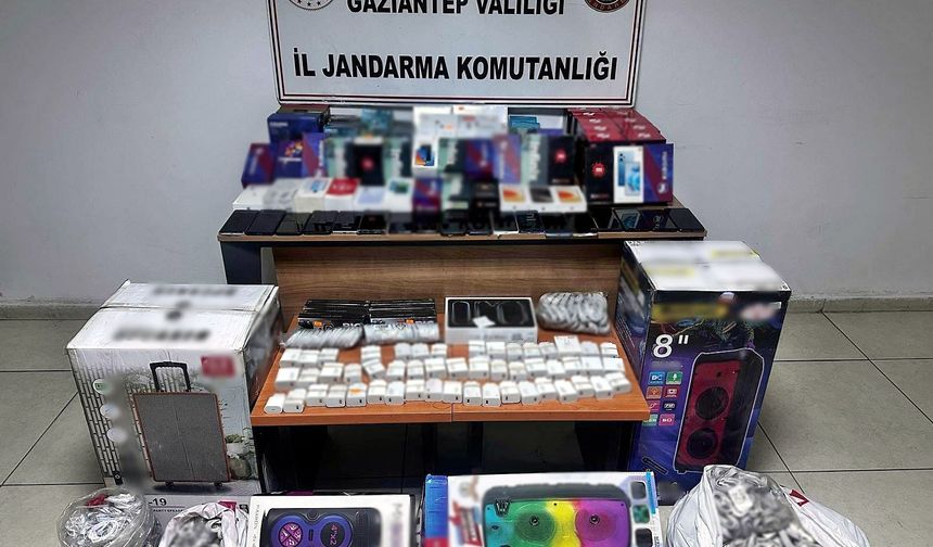 Gaziantep’te 1 milyon TL’lik kaçak elektronik operasyonu