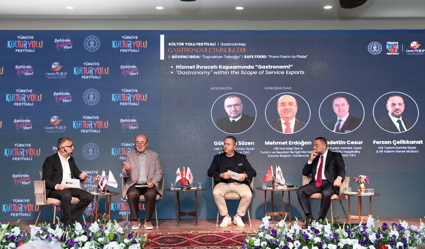 Gaziantep’te “Gastronomi ve Hizmet İhracatı” paneli düzenlendi
