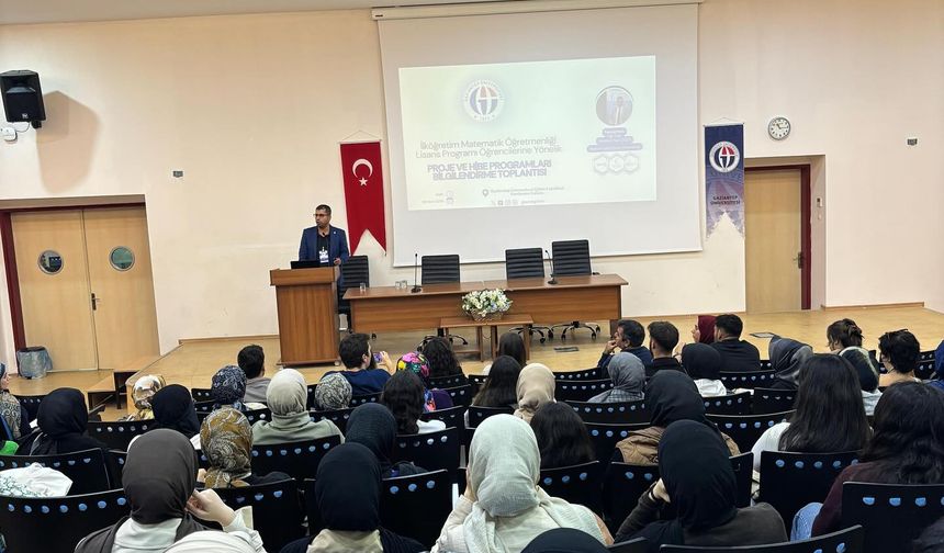GAÜN’de Matematik öğrencilerine proje sestekleri anlatıldı