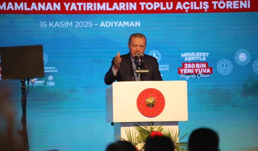 Cumhurbaşkanı Erdoğan “Dakikada 3, günde 550 konut yapıyoruz”