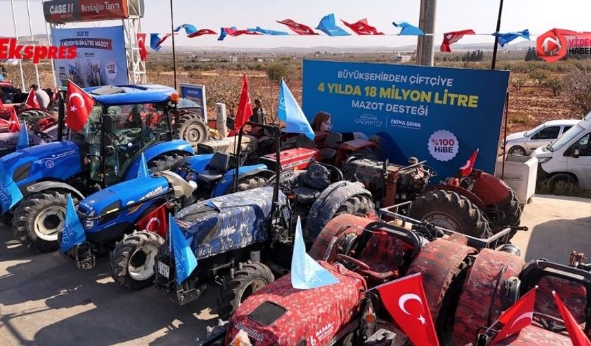 Gaziantep’te üreticiye mazot müjdesi