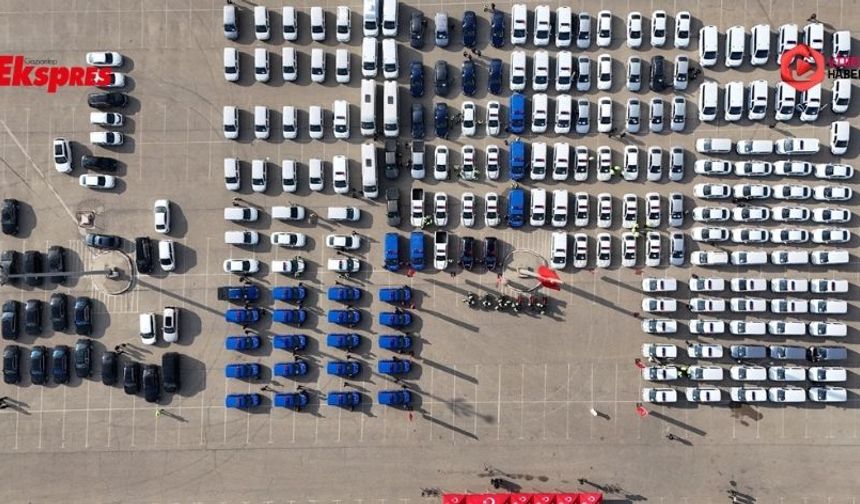 Gaziantep’te asayişe 259 araçlık destek