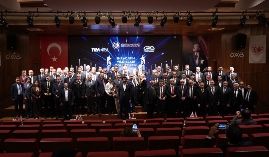 İhracatın yıldızları ödüllerine kavuştu