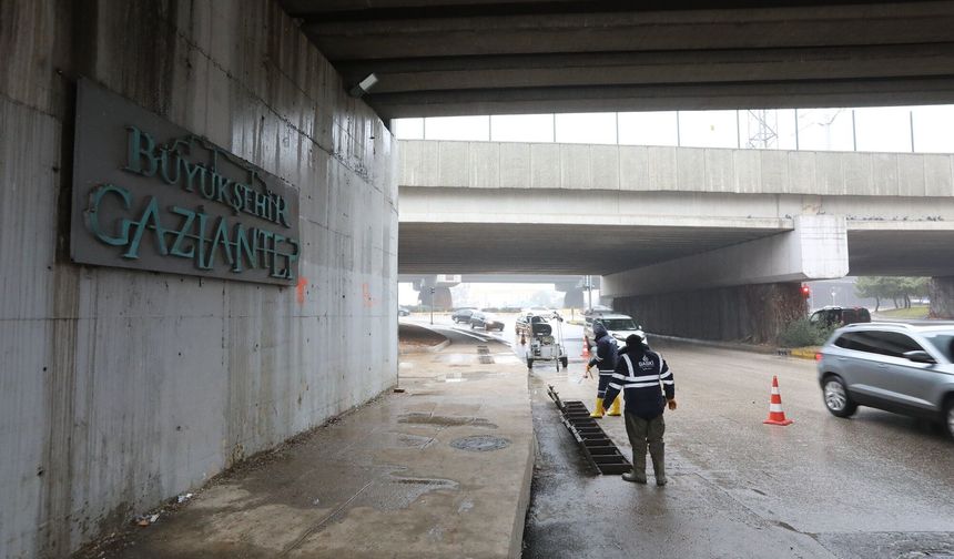 Gaziantep’te yağışa karşı üst düzey önlem alındı