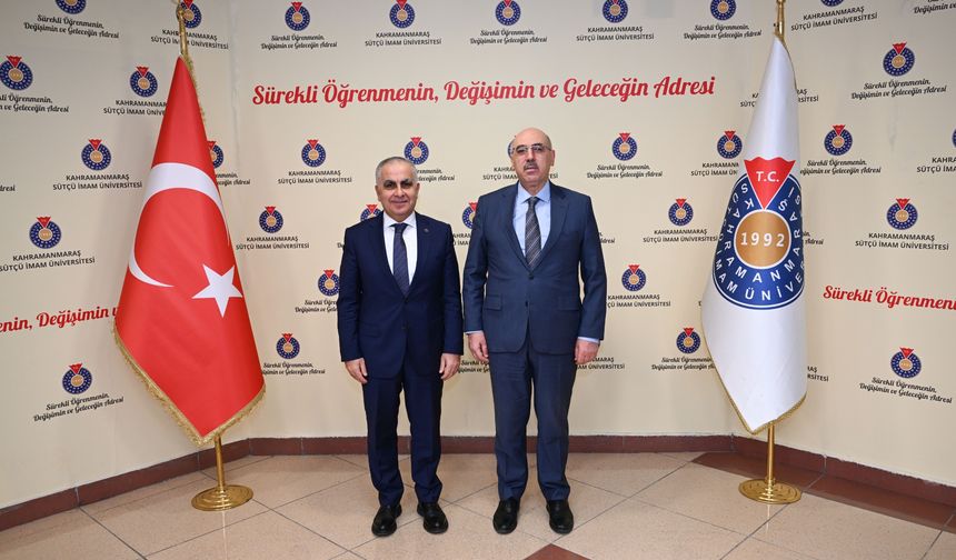 Rektör Doğan’dan KSÜ'ye ziyaret