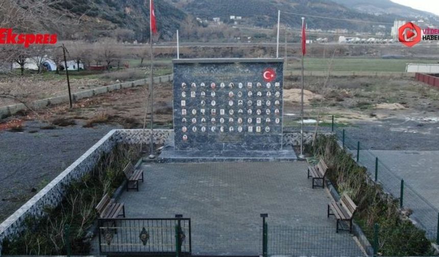 İki evladını kaybetti, köyüne deprem anıtı yaptırdı