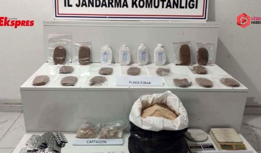 Gaziantep'te dev operasyon: 22 kilo reçine esrar ele geçirildi