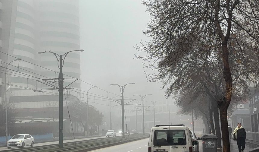 Gaziantep’te yoğun sis ulaşımı etkiledi