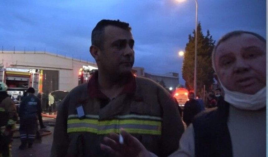 Yangına Müdahale Eden İtfaiye Erine Saldırı