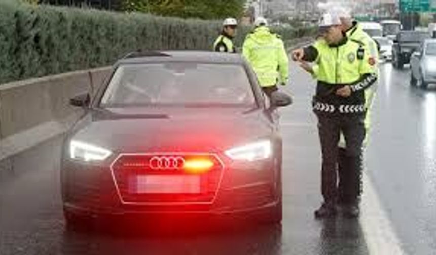 Gaziantep’te çakarlı araç görüntülerine ceza geldi