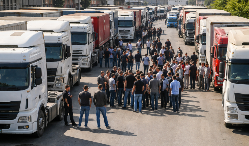 Gaziantep’te Nakliyeciler Kontak Kapattı! “Zamlar Belimizi Büktü”