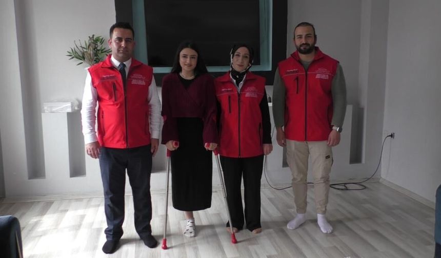 Tatvanlı Şevin’e Gaziantep’ten protez desteği