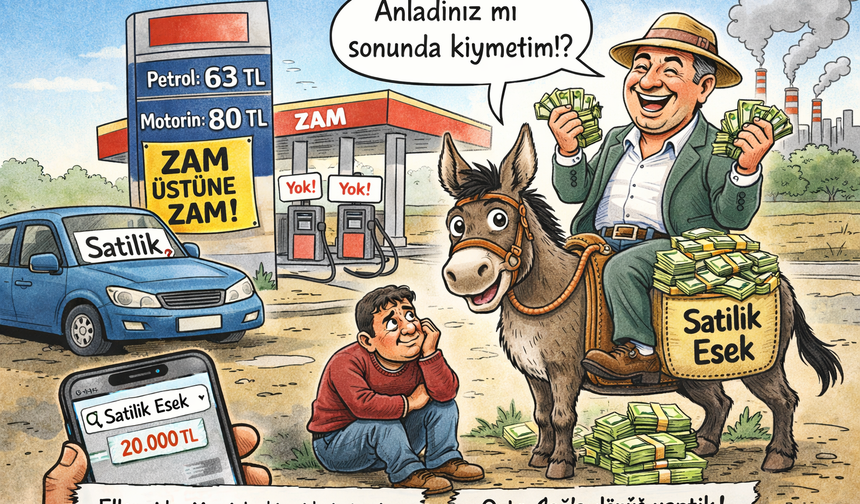 Araç var, yakıt yok çözüm “Eşek” mi?