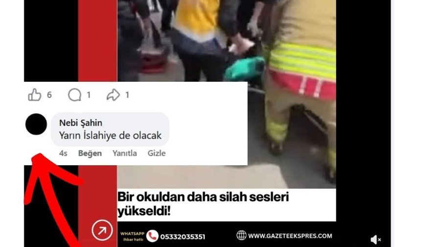 Okul saldırısı sonrası korkutan mesaj