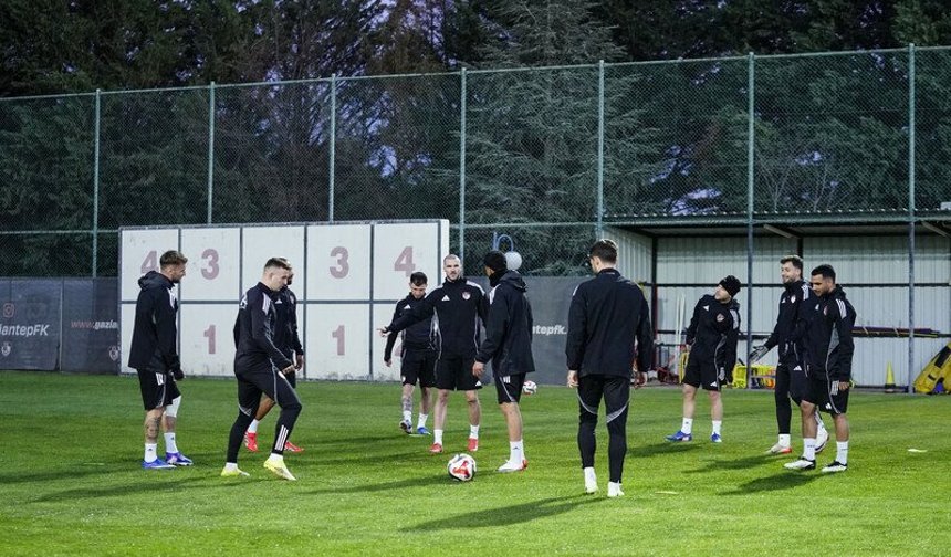 Gaziantep FK'da Çaykur Rizespor maçı öncesi yoğun mesai
