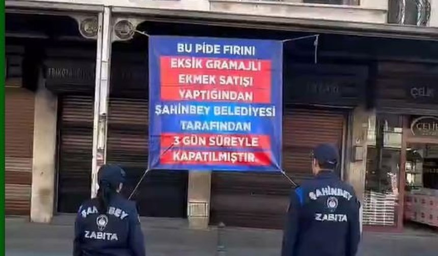 Gaziantep'te gıda denetimi: Bir fırın daha kapatıldı