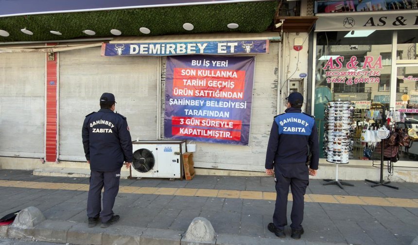 Gaziantep'te bozuk et satan kasap kapatıldı