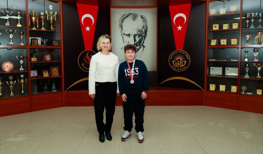 Küçük sporcudan büyük başarı