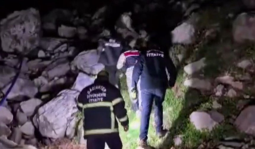 Gaziantep’te ormanda mahsur kalan kişi kurtarıldı