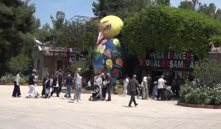 Gaziantep Doğal Yaşam Parkı bayramda doldu taştı