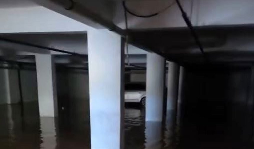 Fırtınada otoparklar kullanılamaz hale geldi