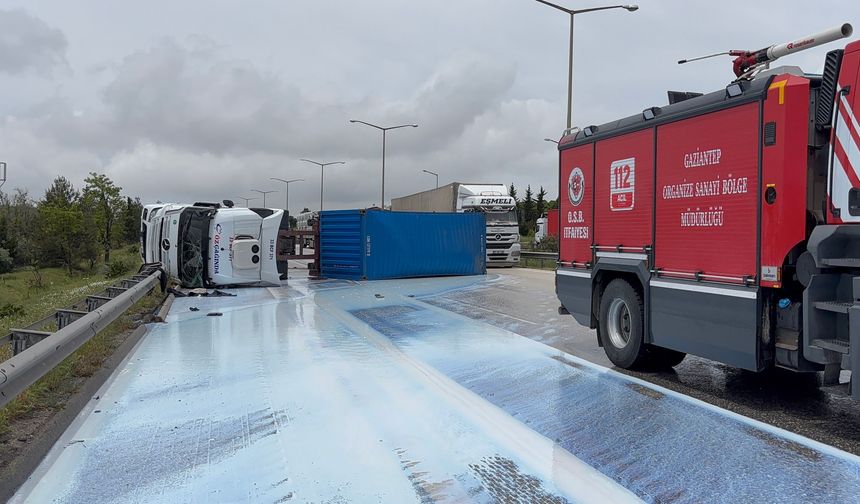 Gaziantep’te otoyolda zincirleme kaza