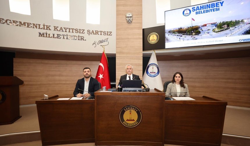 Şahinbey Belediyesin'de 12 maddelik yoğun meclis gündemi