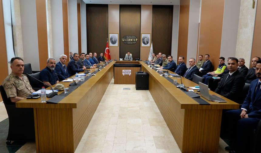 Gaziantep’te asayiş ve güvenlik konuları masaya yatırıldı