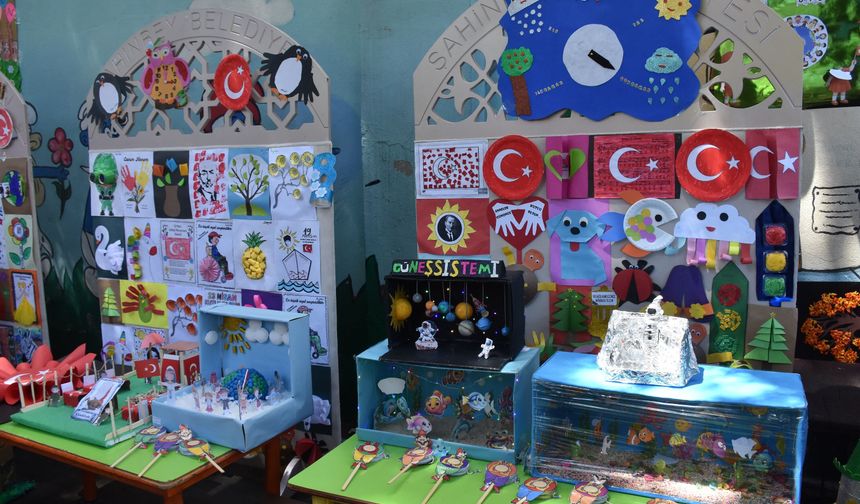 Miniklerin emeği sergiye dönüştü