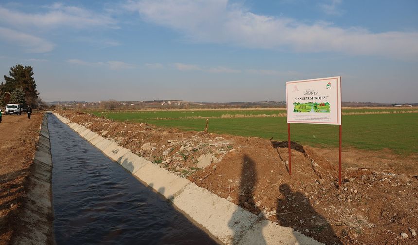 Gaziantep’te binlerce dekar suya kavuşuyor