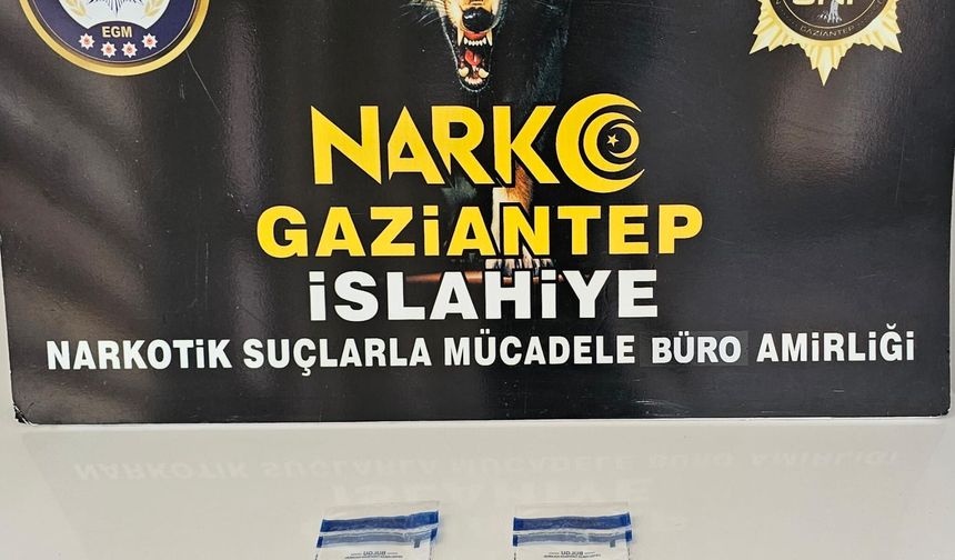 İslahiye'de narkotik operasyonu: 1 şüpheli yakalandı