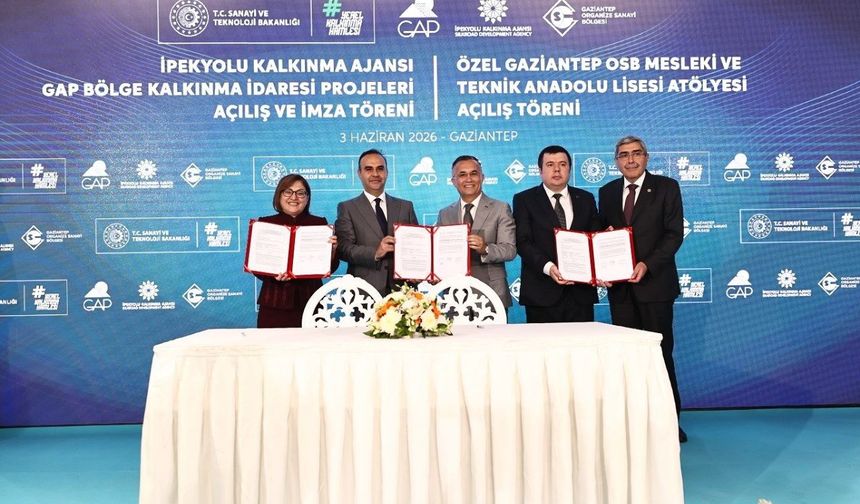 Gaziantep’te 17 kalkınma projesi hizmete açıldı