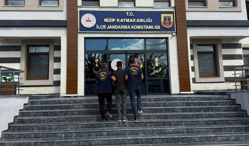 Çok sayıda suç dosyası bulunan şahıs Nizip’te yakalandı