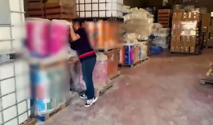 Binlerce sahte temizlik ürünü yakalandı