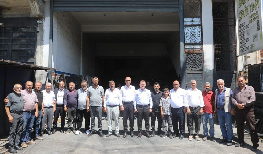 Doğan sanayi esnafıyla bir araya geldi