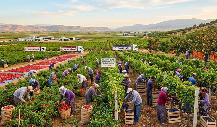 İslahiye Ovası'nda Hasat Başladı! Bereket Tarlalara Taştı