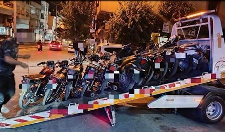 Gaziantep'te motosiklet sürücülerine ceza yağdı